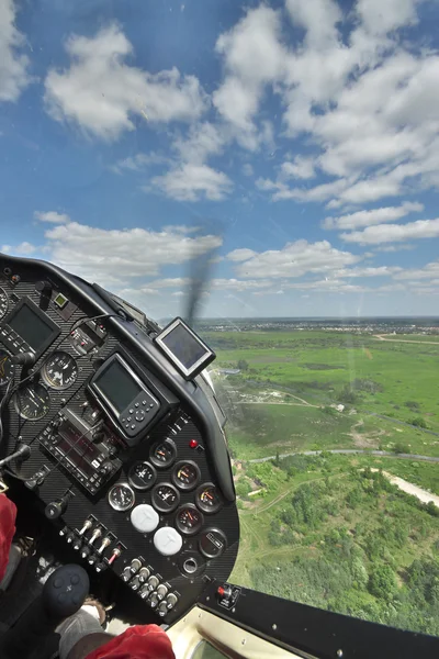 Flying a small plane — Stock Photo, Image