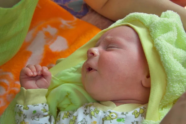 Newborn baby sleeping — Stock Photo, Image