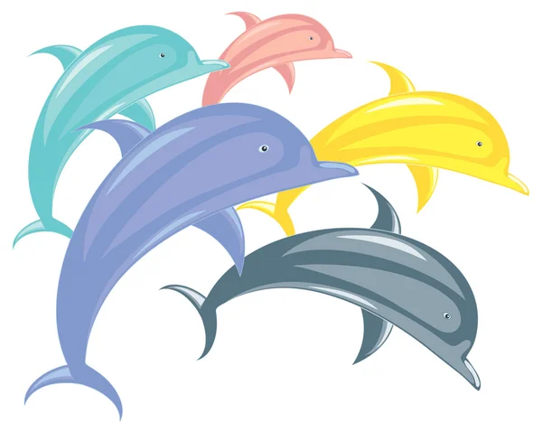 Dolphin abstrait — Image vectorielle