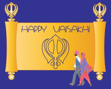 sikh greeting card clipart