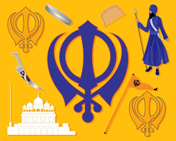 Sikh Geschichte — Stockvektor