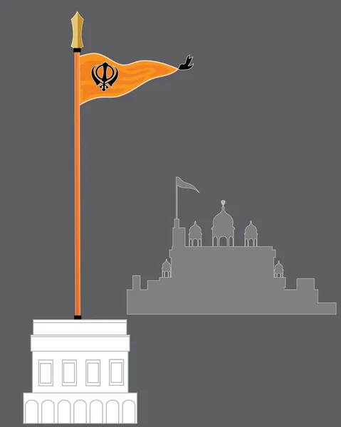 Sikh vlag — Stockvector