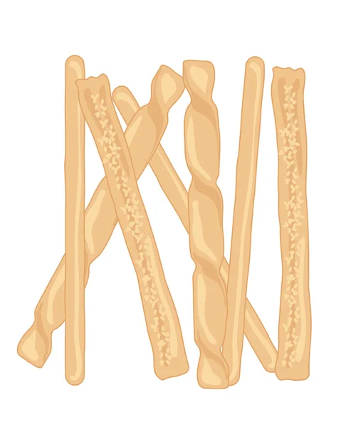 Bread sticks — Stock Vector