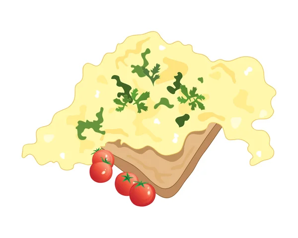 Scrambled eggs — Stock Vector