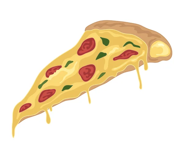 Pizza Snijd — Stockvector