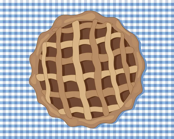 Шоколадный пирог — стоковый вектор