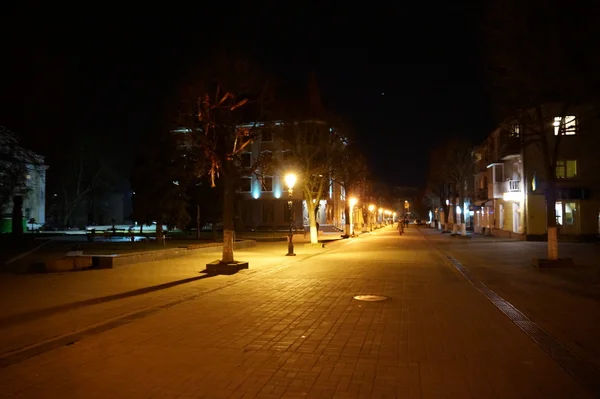 A noite de Lutsk, Volyn, Ucrânia — Fotografia de Stock