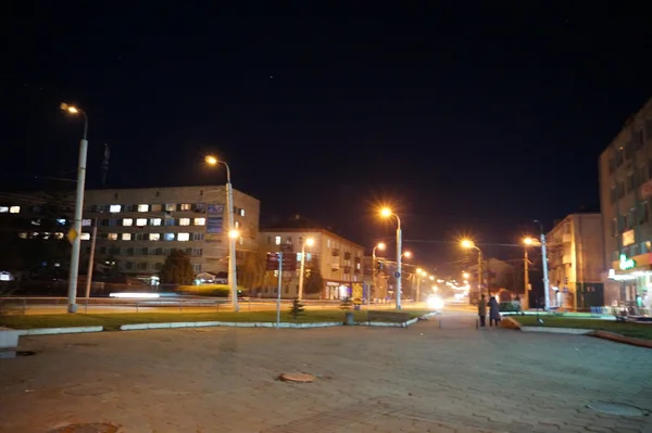 A noite de Lutsk, Volyn, Ucrânia — Fotografia de Stock