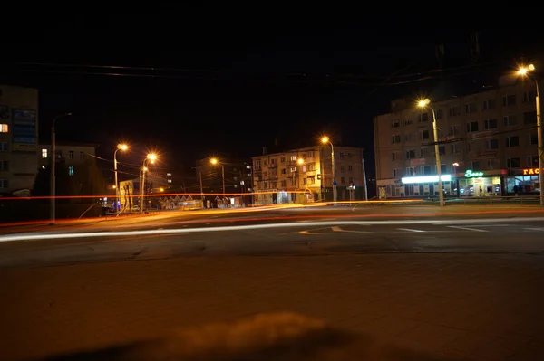 A noite de Lutsk, Volyn, Ucrânia — Fotografia de Stock