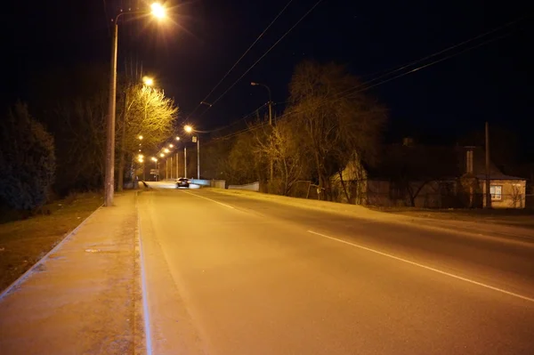 La notte di Lutsk, Volyn, Ucraina — Foto Stock