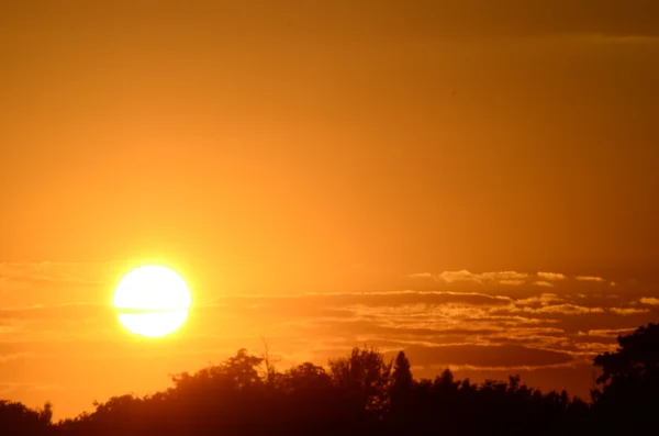 Zonsondergang Rivier — Stockfoto