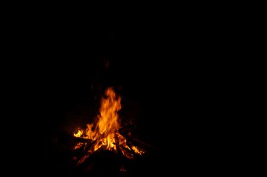 Yanan ateş ombustion, Rüzgar, öğe, detay insanlar yüksek akşam