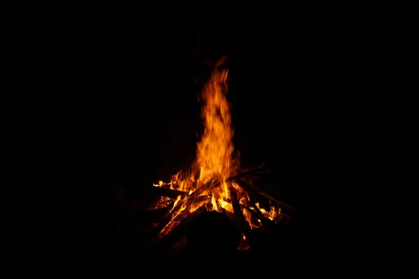 Acampamento Fire Stack — Fotografia de Stock