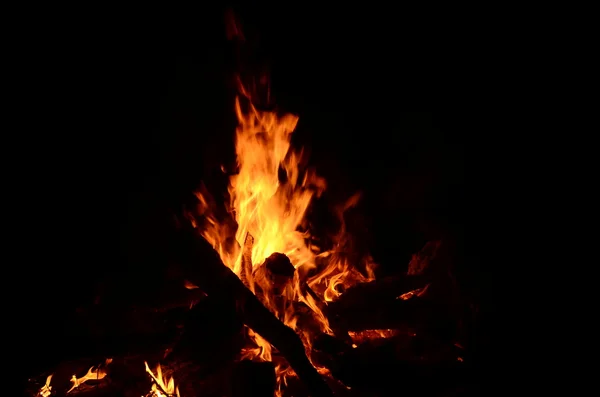 Chama de fogo ardente — Fotografia de Stock