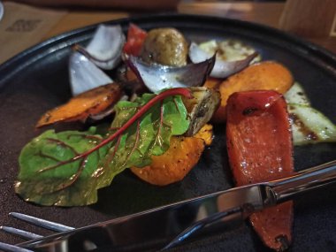 Izgara sebze ve baharat.