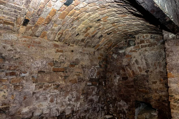 Narrow Corridor Lutsk Dungeon Ukraine — Stock Photo, Image