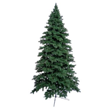 Süssüz Noel ağacı beyazda izole edilmiş 