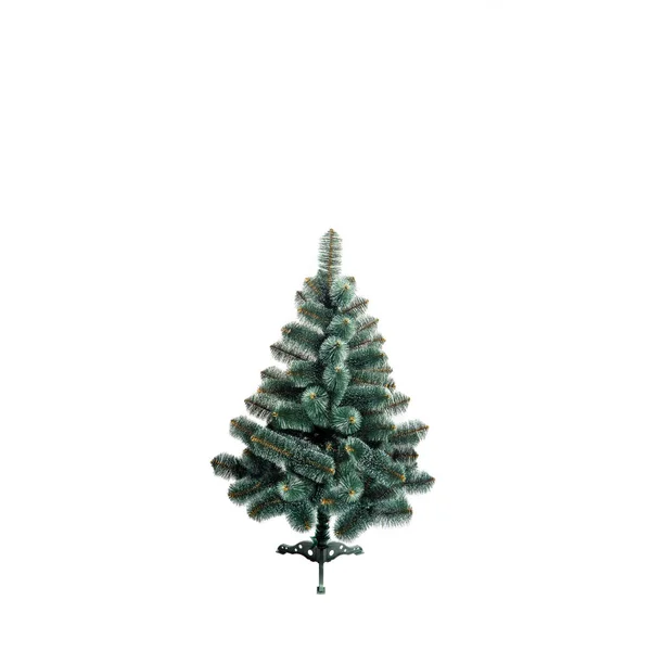 Albero Natale Disadorno Isolato Bianco — Foto Stock