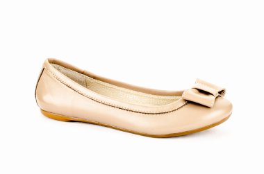 Beyaz bir arka planda kadın botları