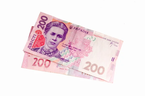 Ουκρανία χρήματα. Σημειώστε τα διακόσια hryvnia. πορτρέτο της την ουκρανική ποιήτρια lesya ukrainka — Φωτογραφία Αρχείου