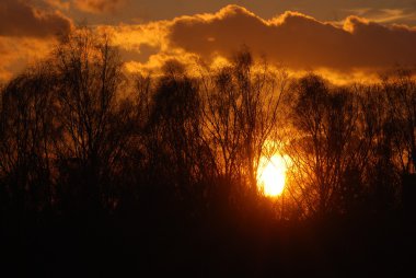 Soyut doğa arka plan. Moody pembe, mor ve mavi bulutlu gün batımı gökyüzü