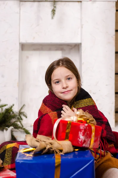 Girl Christmas photo shoot