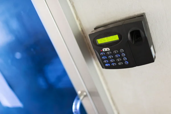 An Fingerprint machine server safety — Stock Photo, Image