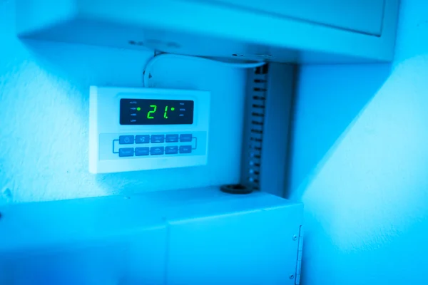 Measurement Air conditioner in power source room — Stock Photo, Image