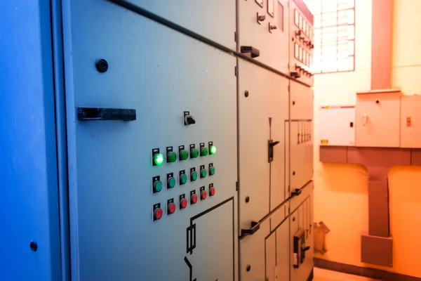 Dials meter Power Station in electric room — Stock Photo, Image