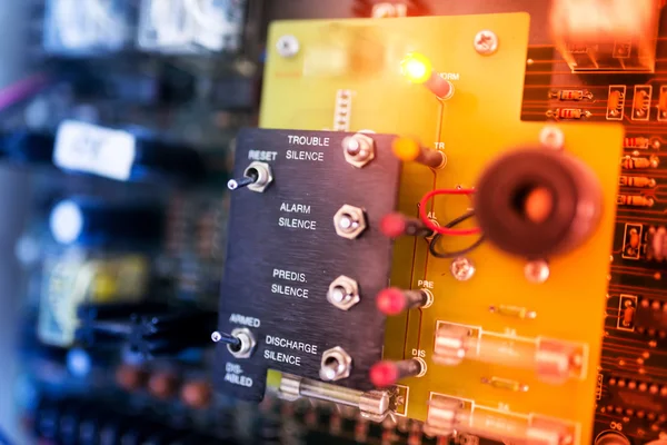 Circuit electronic on motherboard — Stock Photo, Image