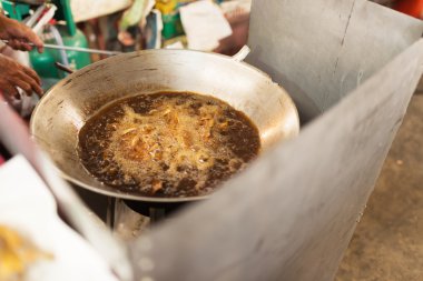 Kızarmış Tay gıda tarzı balık