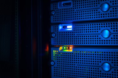 Veri depolama sunucuları odaları için uzun pozlama techniq Oda