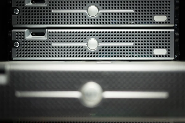 Server di archiviazione nella sala dati Camera interna — Foto Stock