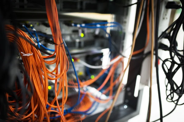 Storage servers in data room Domestic Room — Stock Photo, Image