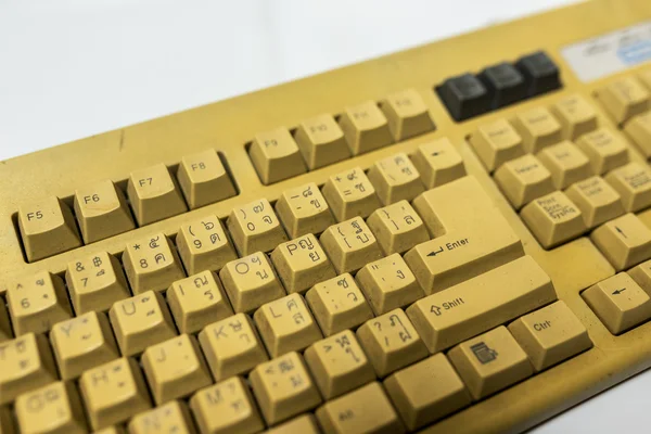 Oude toetsenbord in zacht licht Vintage — Stockfoto