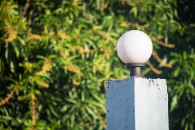 Doğa yerde sokak lambası 