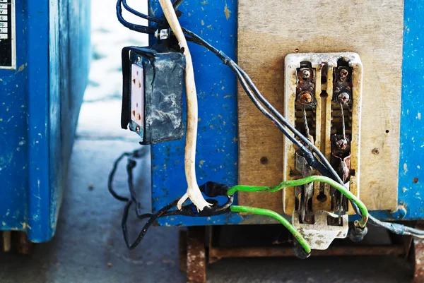 Electricity circuit breakers (fuse box) . — Stock Photo, Image