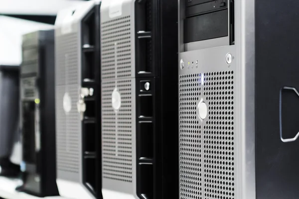 Network servers in data room — Stock Photo, Image