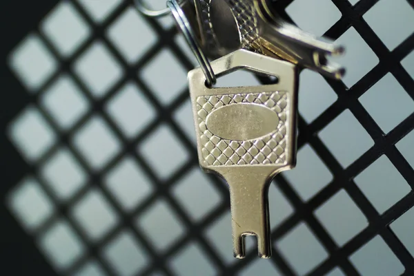 Key Rack on steel plate — Stock Photo, Image