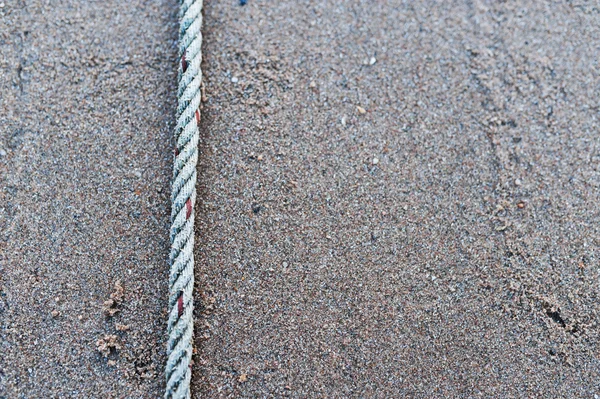Ropes on sand floor — Stock Photo, Image