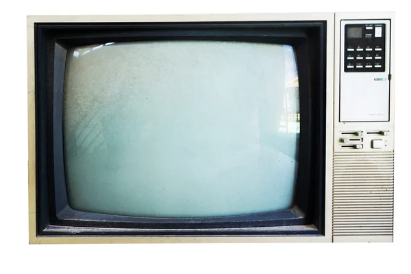 Uma TV Vintage com luz direta — Fotografia de Stock