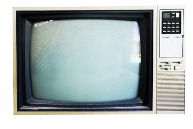 Doğrudan güneş ışığı ile bir Vintage Tv