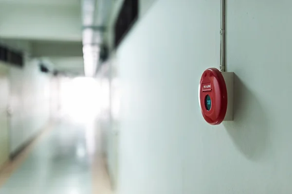 Fire Alarm near door fire — Stock Photo, Image