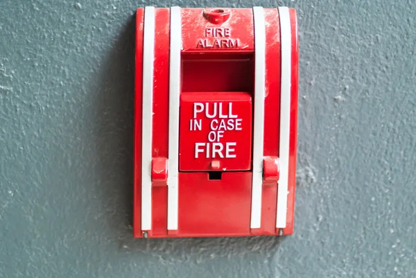 Fire Alarm near door fire — Stock Photo, Image