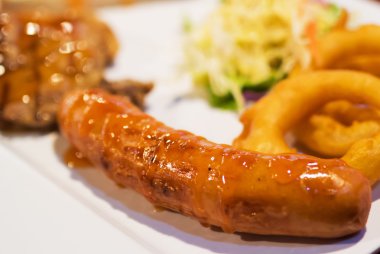 Biftek yemek lezzetli yumuşak ışık