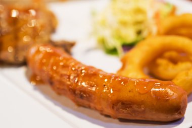 Biftek yemek lezzetli yumuşak ışık