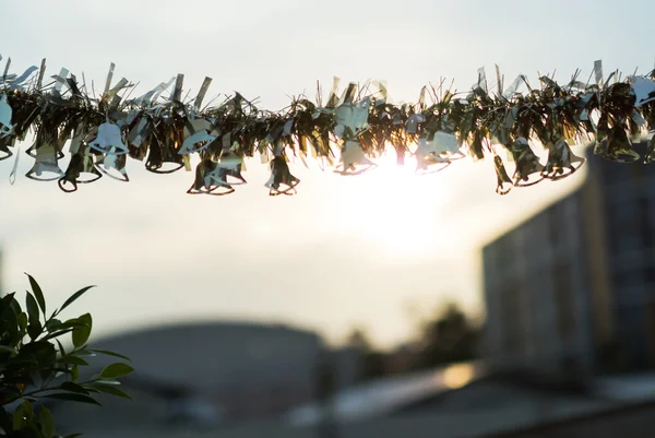 Holiday background in sunset time — Stock Photo, Image