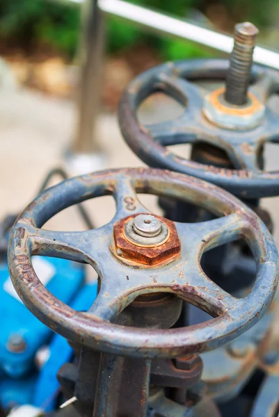 Old Shutoff Valve in sunlight — Stock Photo, Image