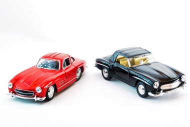 Spor araba modeli stüdyo ışık