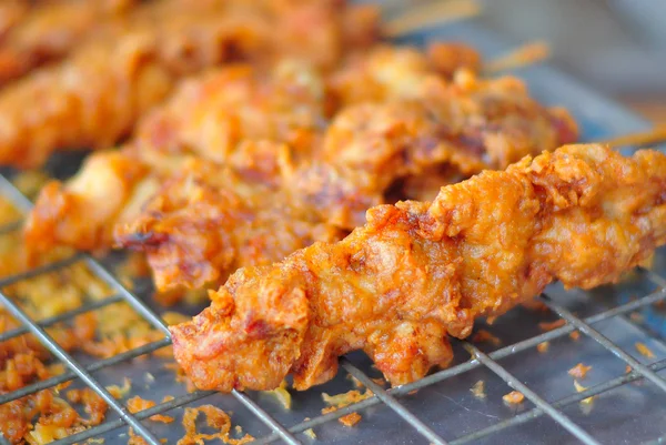 Chicken fried in soft light — Stock Photo, Image